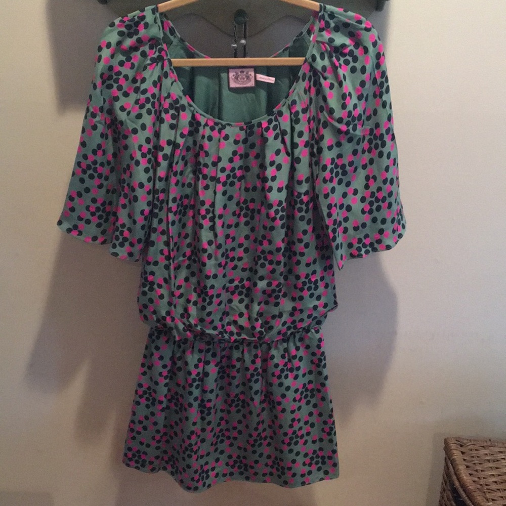 Juicy Couture polka dot silk dress size 6